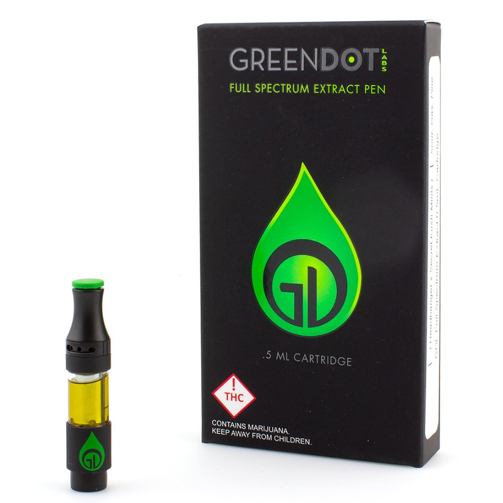 Green Dot - Black Label Live Resin Cartridge 0.5mL